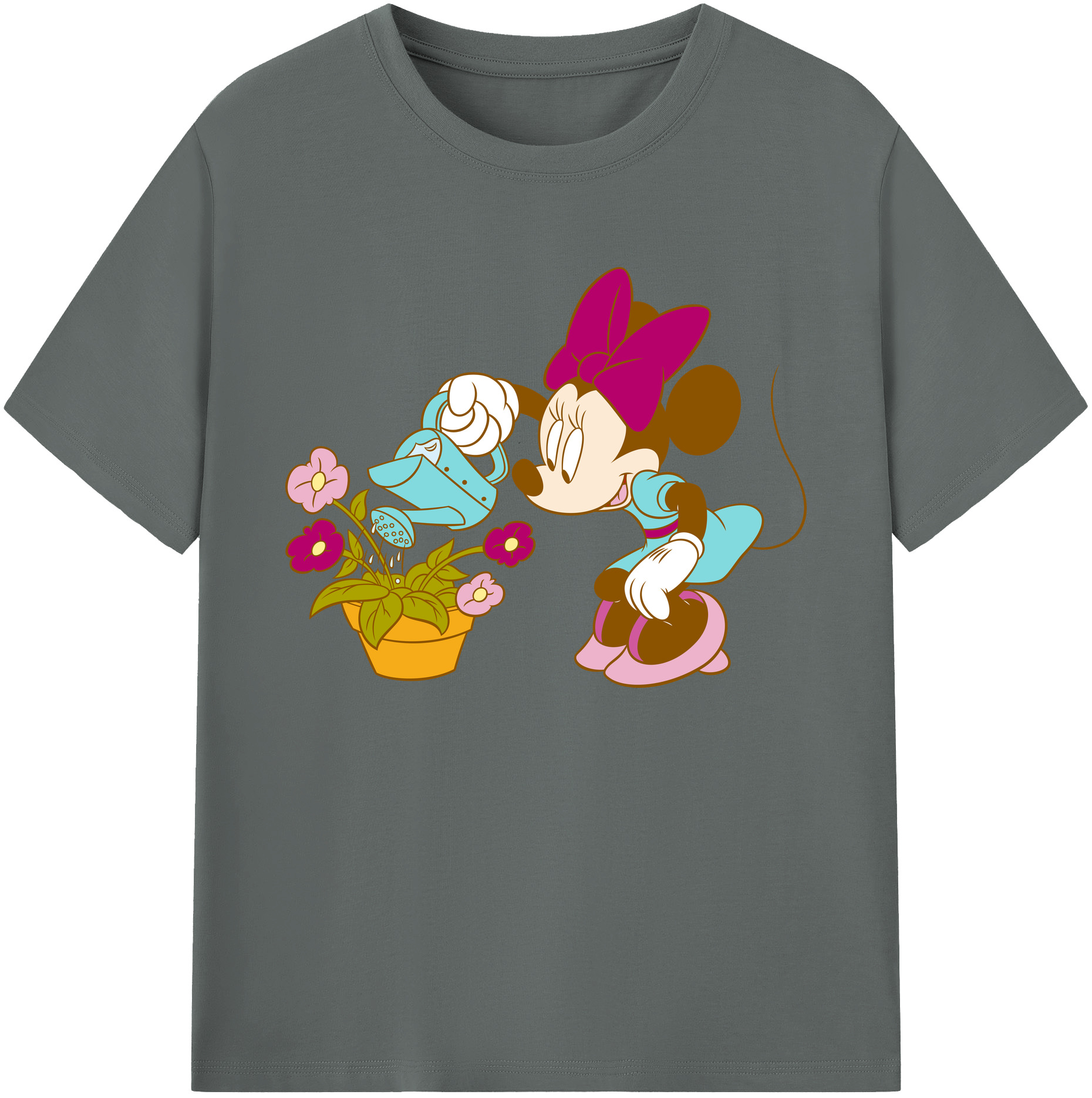ミッキーマウス Mickey Mouse 綿100％ メンズ半袖Tシャツ｜肌触りやわらか＆通気性